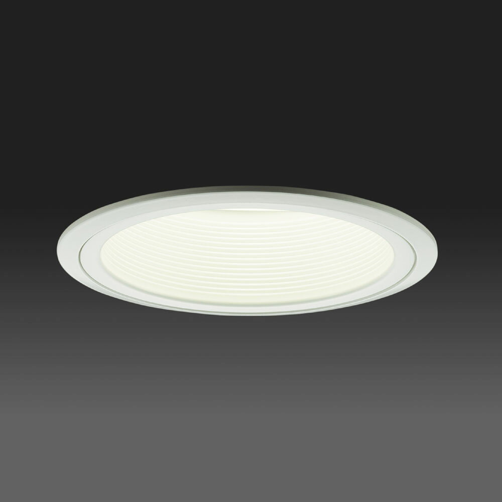 Rakuten - 山田照明 LEDダウンライト ホワイトバッフル 埋込穴φ125 ワイド72° 白熱60W相当 非調光 ランプ別売 Retrofit(レトロフィット) 白色 2700K 電球色:DN-3089