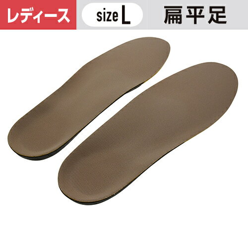 インソールプロ レディ 扁平足対策 Lサイズ(24～25cm) ［1個］ 女性用 レディース 足裏 土踏まず #村井 靴用 中敷き インソール 立ち仕事 パンプス 足指の悩み 足の痛み対策 サポート
