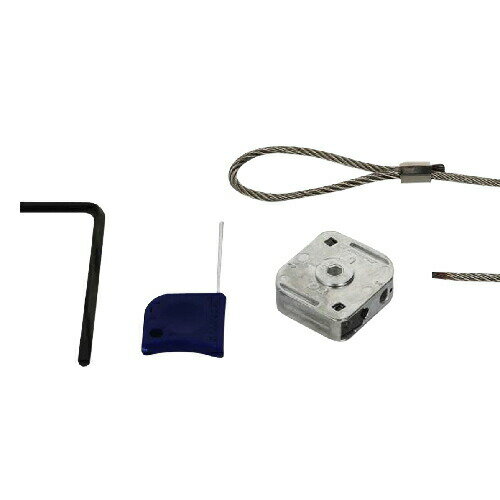 乐天商城 - ステンロッカブルプラス＋ループ 3X3000 ［1セット］ 吊り・振れ止め用接続金具 標識 パネル カメラ 吸音板 照明器具 トンネル