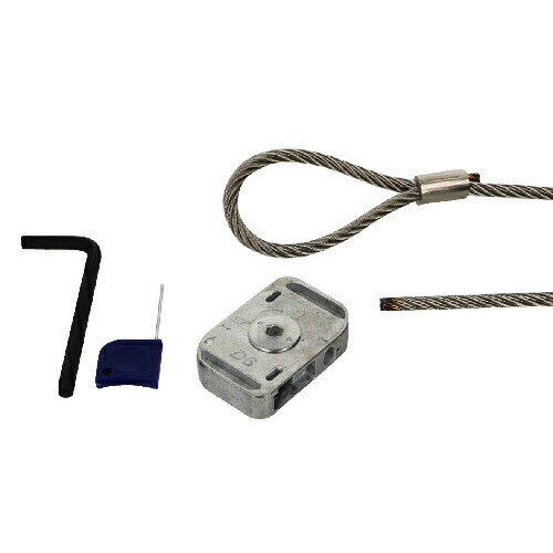 ステンロッカブルプラス＋ループ 6X5000 ［1セット］ 吊り・振れ止め用接続金具 標識 パネル カメラ 吸..