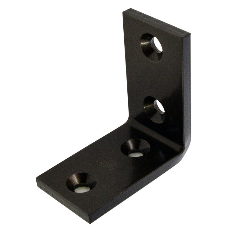 アルミ 金折 ブロンズ ALA-45 ［5個］#補強金物 隅金 取付 接合 金折 L型金具 DIY 八幡ねじ