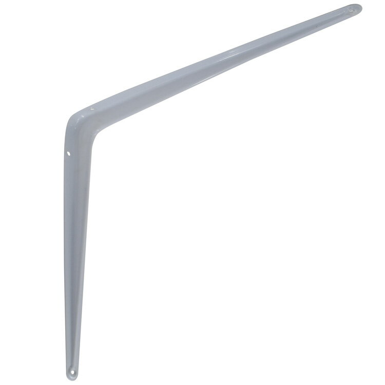 カラー棚受 白 300×350 ［4個］#棚受け ブラケット 補強金物 L型金具 DIY 八幡ねじ