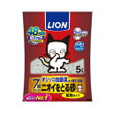 JL ライオンペット ニオイをとる砂 7歳以上用 鉱物タイプ5L 【4個】