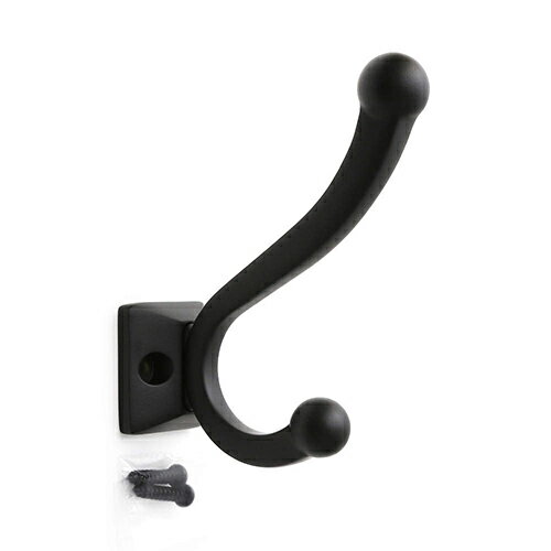 Rakuten - SUG 真鍮製玉付ダブルフック 塗装/マットブラック 【品番 : PXB-BN05-231-BL型】 注文コード : 110-043-586 スガツネ工業
