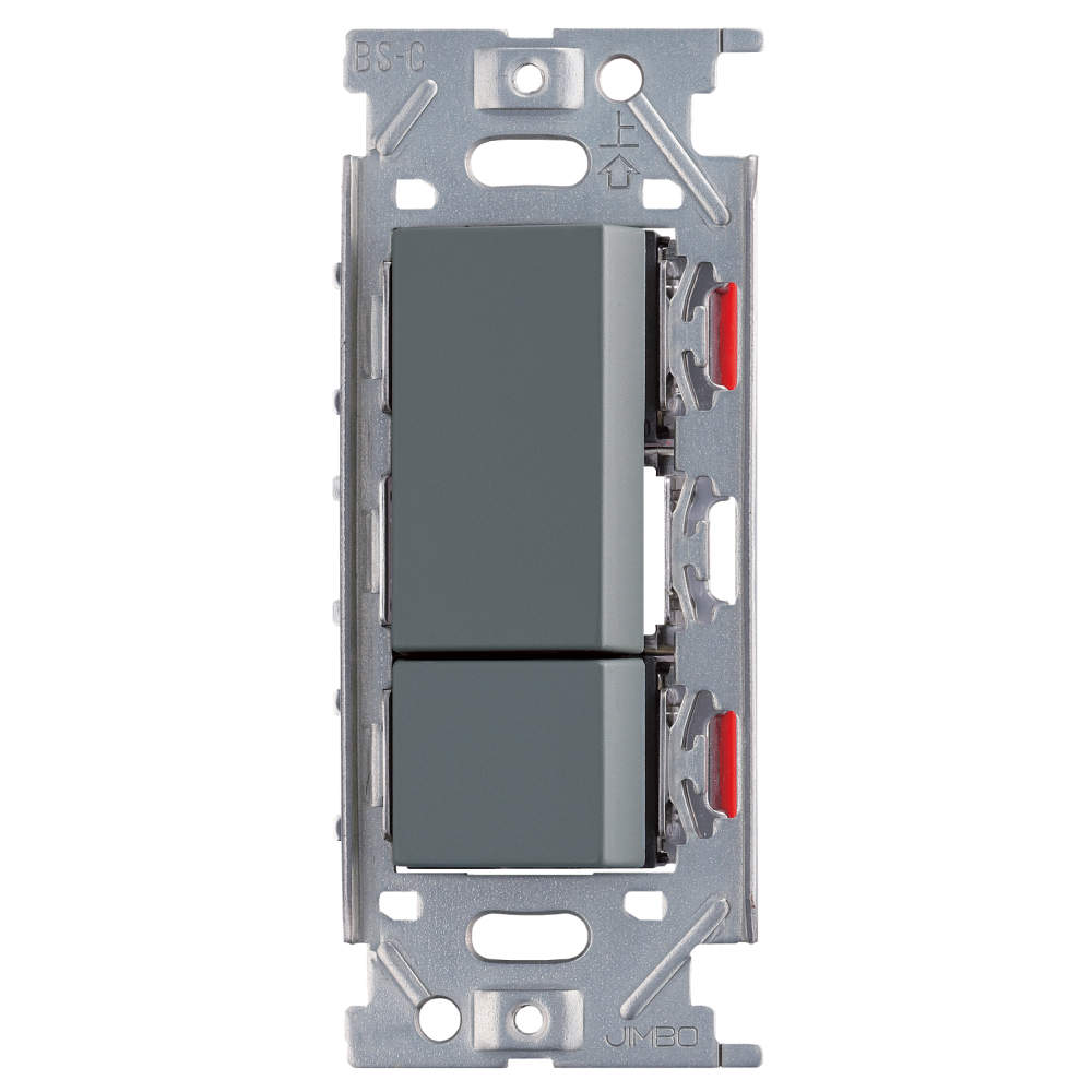 Rakuten - SUG 埋込ダブルスイッチ ソリッドグレー 【品番 : PXP-J-NKW02008-SG】 注文コード : 210-026-132 スガツネ工業# スイッチ・コンセントカバー・電気関連部品