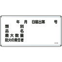 TR 緑十字 消防・危険物標識 類別・品名・防火の責任者 300×600 スチール