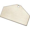 TR 緑十字 アルミ製ベース札 (無地札) シルバー 50×80×0.8mm 10枚組