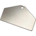 TR 緑十字 ステンレス製ベース札 (無地札) シルバー 50×80×0.8mm 10枚組