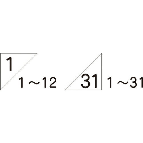 TR つくし 作業工程マグネット 日付用数字 48枚組