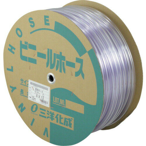 TR サンヨー 透明ホース9×12 100mドラム巻