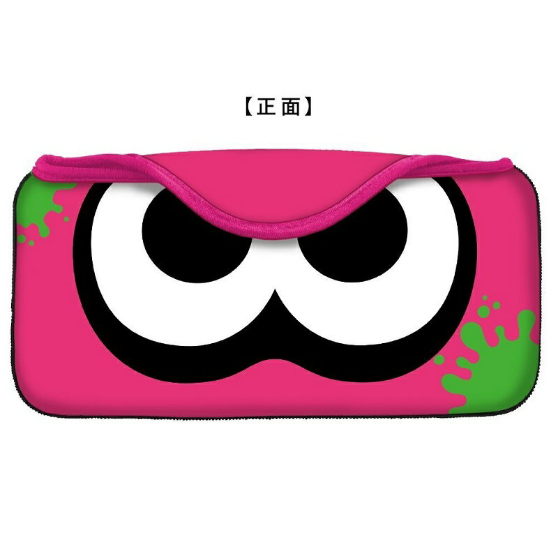 【即納　新品】NSW QUICK POUCH COLLECTION for Nintendo Switch(splatoon2)イカ：ネオンピンク【2018年09月21日発売】