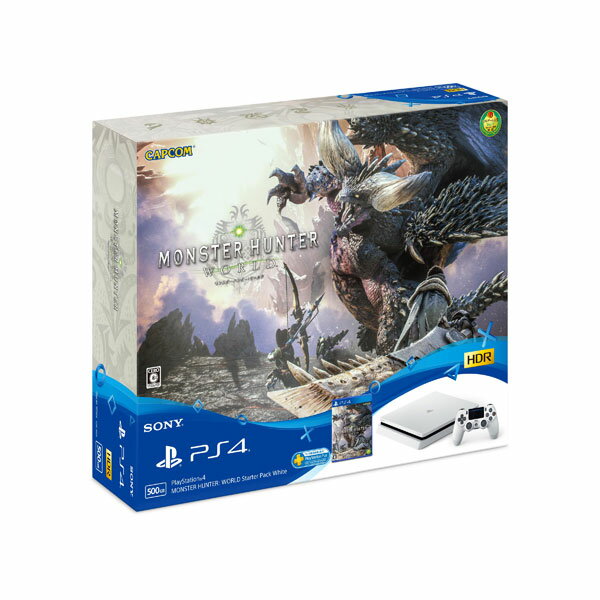 【即納★新品】PS4 MONSTER HUNTER:WORLD Starter Pack White【2018年01月26日発売】