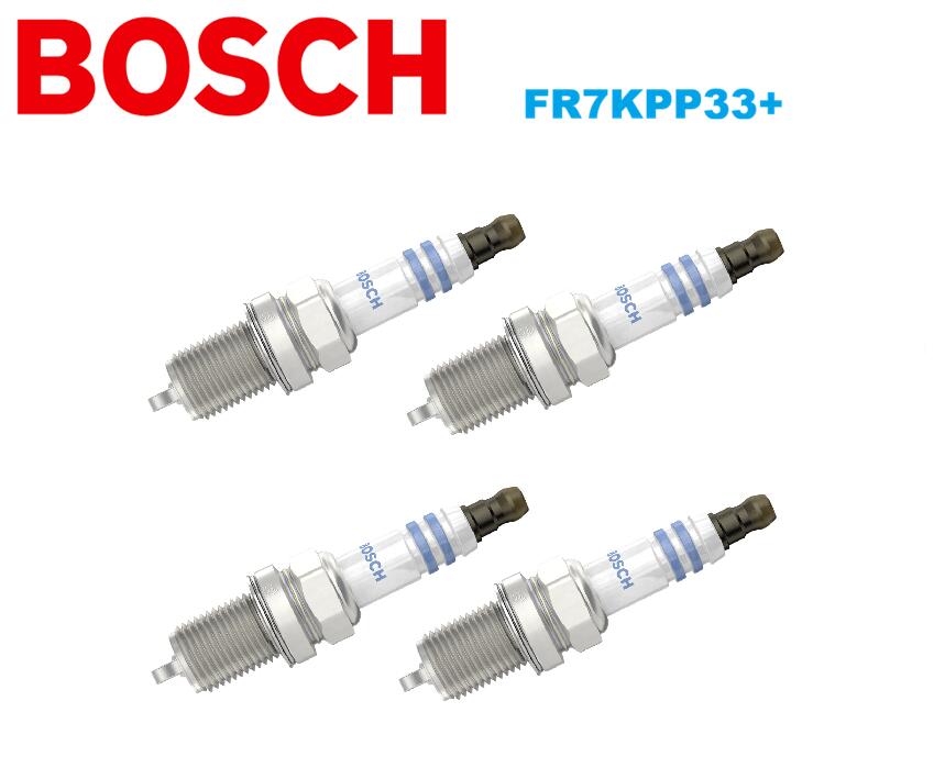 BOSCH - 4個セット FR7KPP33+ VWフォルクスワーゲン純正OEM スパークプラグ 101000033AF・101000063AA・101000063AB・101000063AD