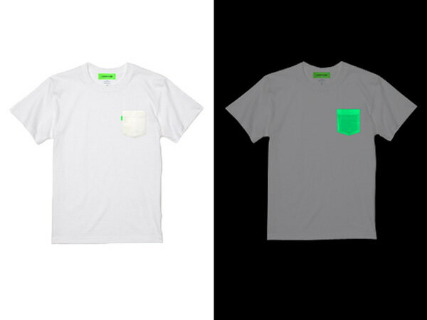 GROW IN THE DARK POCKET T-shirtʥݥåTġWHITE  ݥt ߸ץ ŰǤǸ Хt...