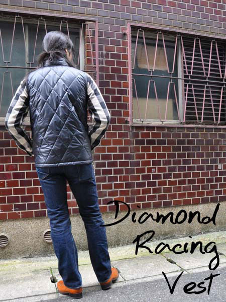 DIAMOND RACING VEST（ダイヤモンドレーシングベスト） レーシングジャケットナイロンベストswingsterスイングスターbellbucogood yearmischelinsimpsonスイングトップスタジャンスタジアムジャンパーアメカジヴィンテージ古着50s60s70s 3