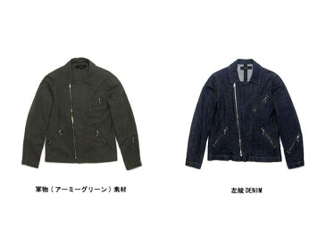 【SALE!!6/14(日)17時まで】MILITARY DOUBLE RIDERS JKT（ミリタリーダブルライダースジャケット） 軍物カーキオリーブw riders jacketsjkt本革ジャン皮schottショットvansonバンソンlewis leathersルイスレザーlanglitz leatherラングリッツレザー60s70sアメカジ