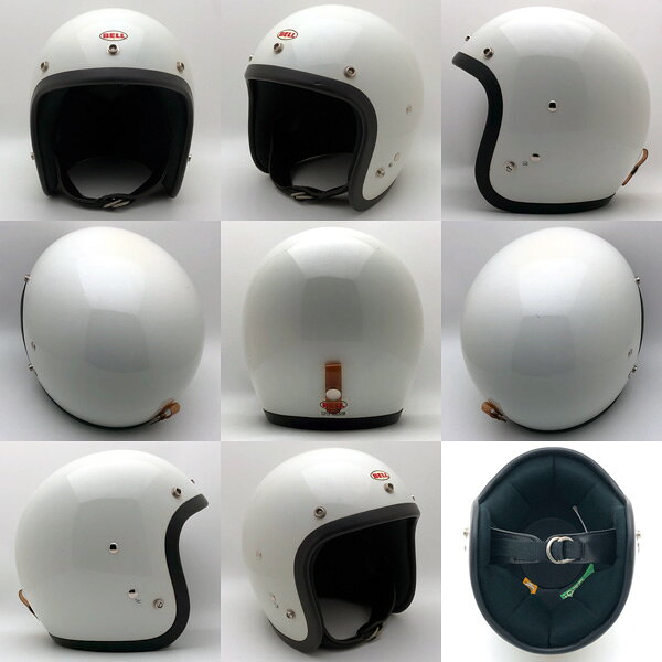 Dead Stock 新品 BELL SUPER MAGNUM 初期型 WHITE 58cm 【海外直輸入新古品】デッドストック 未使用品 nos スモールジェットヘルメット オープンフェイス アメリカン ベル スーパーマグナム ホワイト 白色 Mサイズ [2]