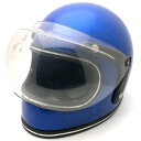 可変式純正シールド付 GRANT BLUE METALLIC 59cm 【海外直輸入中古品】フルフェイスヘルメット族ヘルオンロードグラントブルー青色メタリックM~Lサイズ