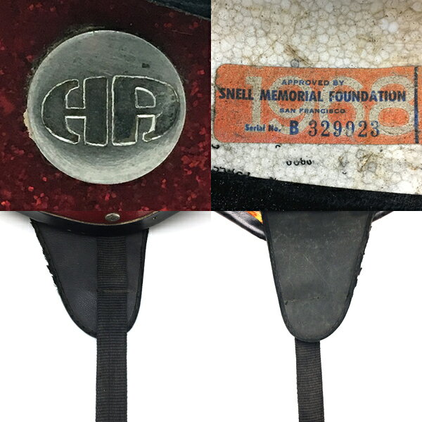 SPEED ADDICT 楽天市場店の60's HIROTAKE ARAI RED METALFLAKE 56cm 【海外直輸入中古品】ハーフヘルメット半キャップ半帽半ヘルアライレッド赤色ラメメタルフレークSサイズ｜アングル3