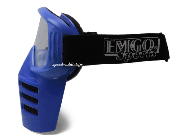 【楽天市場】EMGO FACE MASK GOGGLE（エムゴフェイスマスクゴーグル）BLUE 青ブルーフェイスガードvmxモトクロスオフ