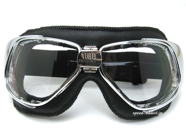 【楽天1位獲得】nannini Rider GOGGLE（ナンニーニライダーゴーグル）BLACK/CHROME...