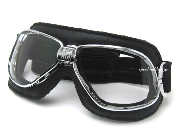 nannini Biker GOGGLE(ナンニーニバイカーゴーグル )BLACK/CHROME × ANTI FOG 黒ブラック二眼2眼bsanortonbmwducatiMV agustaアグスタbiker shadeバイカーシェードレトロクラシックカーオープンカーhalcyonハルシオン英車英国車60s70s
