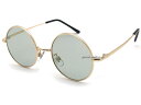【SALE!!8/31(日)10時まで】丸眼鏡 SUNGLASS for JAPANESE(ROUNDラウンドサングラスforジャパニーズ)GOLD × LIG...
