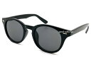 【SALE!!8/31(日)10時まで】ROUND BOSTON SUNGLASS(ラウンドボストンサングラス)BLACK × SMOKE 黒縁メガネスモークレ...