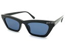 【SALE!!8/31(日)10時まで】FLAT LENS FOX SUNGLASS(フラットレンズフォックスサングラス)BLACK × SMOKE スモークレ...
