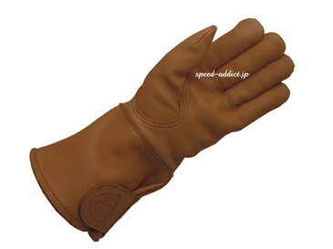 CHURCHILL GLOVE GAUNTLET CGTW(チャーチルグローブ ガントレット)WALNUT ウォルナット濃茶色カフェレーサーrockersロッカーズcaferacerプレーン手袋レザーアメリカンオートバイレーシングドライブモーターサイクル防風防雨本皮鹿皮定番タフ
