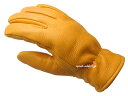 楽天SPEED ADDICT 楽天市場店CHURCHILL GLOVE（チャーチルグローブ）TAN タン淡茶色brownブラウン裏地なし裏地無し鹿革鹿皮ディアスキン本革本皮防風防雨防寒冷地仕様秋用冬用耐風耐雨定番バイク用手袋レザーグローブアメリカ製usa製シンプル男性用メンズ男女兼用