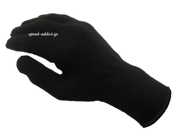 楽天SPEED ADDICT 楽天市場店NAPA INNER GLOVE（ナパインナーグローブ） 黒blackブラックライナー保湿防風防雨防寒耐風耐雨春用夏用秋用冬用バイク用手袋定番自転車自転車ウールグローブコットングローブ男性用女性用メンズレディース男女兼用ユニセックスアメリカ