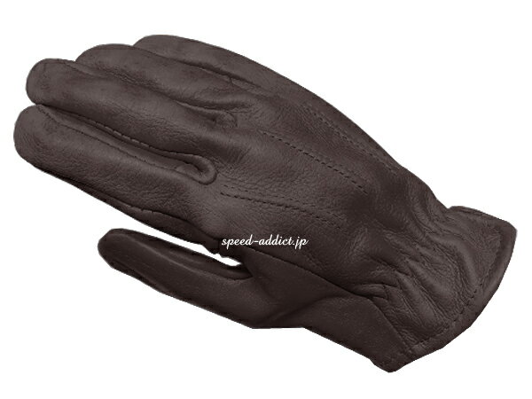 楽天SPEED ADDICT 楽天市場店SULLIVAN GLOVE（サリバングローブ）SHORTY VINTAGE BROWN 茶色ブラウン裏地なし裏地無し鹿革鹿皮ディアスキン本革本皮春用夏用春夏用秋用定番バイク用手袋レザーグローブアメリカ製usa製シンプル男性用メンズ男女兼用ユニセックス女性用