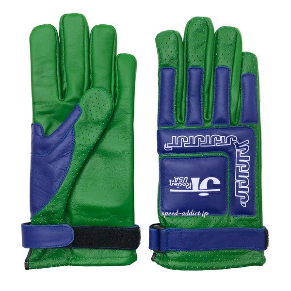JT Racing USA VINTAGE RACING GLOVEJT졼USAӥơ졼󥰥֡GREEN  BL...