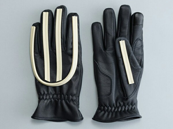 PELLE:K BIKE GLOVES EMU(ペレックバイクグローブエミュー)NAVY 紺 ネイビー トラッカー トレール ダートラ オフ車 mxグローブ vmx bmx モトクロス オフロードグローブ オフ車 モト3 モト4 タッチパネル対応 クロダ 革手袋 パッド vmx
