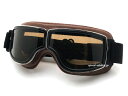 【楽天1位獲得】baruffaldi JTT GOGGLE（バルファルディゴーグル）BROWN 茶ブラウン ピアジオ vespa ベスパ ランブレッタ エースカフェ bsa ノートン bmw レトロ ducati オープンカー 英車 ブリティッシュ イタリア ヨーロピアン 50s 60s