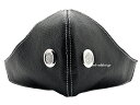 baruffaldi HECTOR SIK FACE MASK(バルファルディヘクターシックフェイスマスク)黒 カラスマスク 革マスク カーボンフィルター 本革 本皮 レザー 排気ガス 防寒 防風 花粉 砂埃 粉塵 フェイスカバー フェイスガード マジックテープ