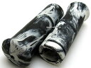 Nice Motorcycle JACK HAMMER MARBLE GRIP（ナイスモーターサイクルジャックハマーマーブルグリップ）BLACK WHITE インチバー用 黒白インチ用ハーレー用ハンドル交換カスタム改造汎用輸入車用アメリカンバイクエボスポーツスターharley