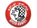 SPEED ADDICT WAPPEN（スピードアディクトワッペン） 刺繍checkerチェッカービンテージヘルメットbellベル500-tx500txbucoスモールブコベビーブコエクストラブコmchalマックホールtt co.スーパーマグナムocean beatleオーシャンビートル