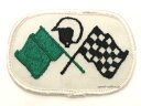 60's VINTAGE HELMET & RACING FLAGS WAPPEN（60sビンテージヘルメット&レーシングフラッグワッペン）【海外直輸入新古品】caferacerカフェレーサーrockersロッカーズmodsモッズチェッカーフラッグレースレーサーレトロ当時物アメリカ