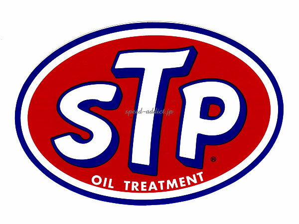 60's VINTAGE STP Sticker（60sビンテージSTPステッカー）OIL TREATMENT 120mm×180mm 【海外直輸入新古品】デカール当時物年代物カスタムアメリカ雑貨nascarナスカーindy500インディ500indycarインディカーヘルメット60s70sオートバイ