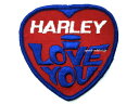 70's VINTAGE HARLEY I LOVE YOU WAPPEN（70sビンテージハーレーI LOVE YOUワッペン） 当時物アメリカ製usa製刺繍パッチサイドバルブナックルパンショベルヘッドエボスポーツスタービッグツインカムダイナソフテイル