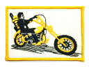 70's VINTAGE CHOPPER WAPPEN (70sビンテージチョッパーワッペン)GOLD 【海外直輸入新古品】当時物usa製アイロン刺繍サイドバルブフラットヘッドナックルヘッドパンヘッドショベルヘッドアメリカンバイクウエストコーストチョッパーズ