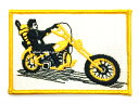 70 039 s VINTAGE CHOPPER WAPPEN （70sビンテージチョッパーワッペン）GOLD 【海外直輸入新古品】当時物usa製アイロン刺繍サイドバルブフラットヘッドナックルヘッドパンヘッドショベルヘッドアメリカンバイクウエストコーストチョッパーズ