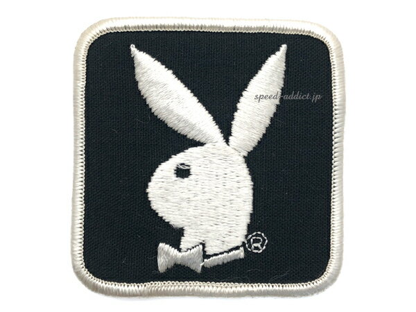 60's VINTAGE PLAYBOY WAPPEN（60sビンテージプレイボーイワッペン） 【海外直輸入新古品】ラビットヘッドバニーヘッドウサギうさぎ兎dead stockデッドストックアメリカ製usa製ワッペン刺繍アップリケパッチミリタリー米軍物アメカジ古着