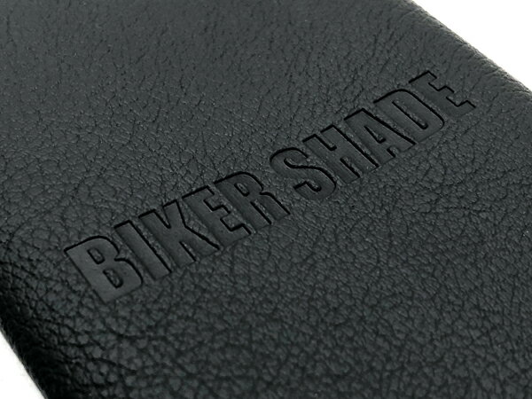 BIKER SHADE メガネケース（バイカーシェードメガネケース）BLACK 黒 眼鏡ケース サングラスケース スリム ワンタッチ コンパクト めがね おしゃれ 大人 かっこいい メンズ ユニセックス持ち運び 携帯 ビジネス お出かけ ソフトケース 2