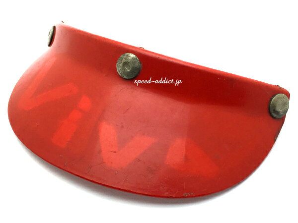 VINTAGE BELL 500 VISOR（ビンテージベル500バイザー）ORANGE 【海外直輸入中古品】オレンジ500-tx500txr-trtsuper magnumスーパーマグナム水貼りデカール銀ベル初期型toptexmchalマックホール50s60s70s当時物3snap3スナップ3点ホックusa