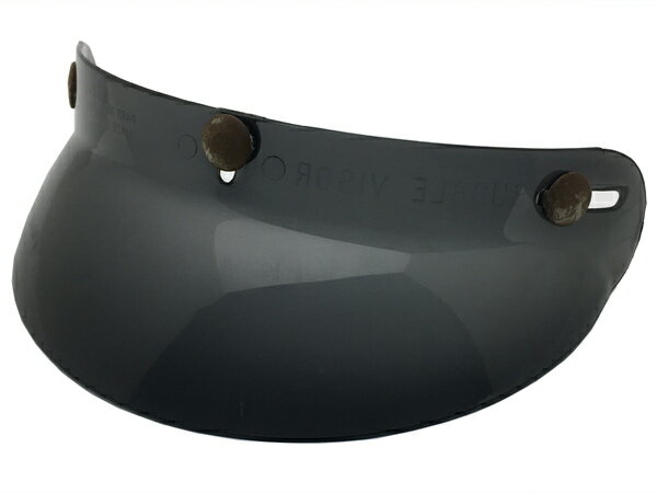 70's USA製 VINTAGE BUBBLE VISOR（70sビンテージバブルバイザー）SMOKE 黒スモークoff roadオフロードvmxビンテージモトクロスダートレースオフ車bellベル500txスモールジェットヘルメットmoto3モト3griffinグリフィンmaxonマクソン汎用