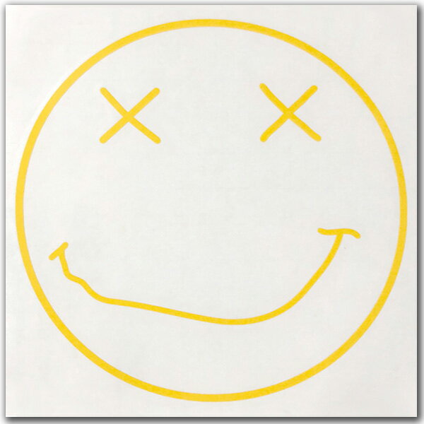 GRUNGE SMILE إå Cutting Stickerʥ󥸥ޥ륫åƥ󥰥ƥåYELLOW  ...