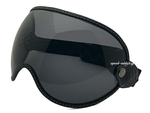 【SALE!!6/12(水)10時まで】GOGGLE SHIELD（ゴーグルシールド）SMOKE スモークバブルシールドティアドロップバイザーパイロットヘルメットスモールジェットヘルメットmomoモモデザインdesignbellベルmoto3モト3bucoブコtt&coオーシャンビートルmoto-3ridezライズ70s